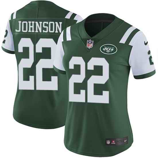 Nike Jets #22 Trumaine Johnson Green Team Color Womens Stitched NFL Vapor Untouchable Limited Jersey